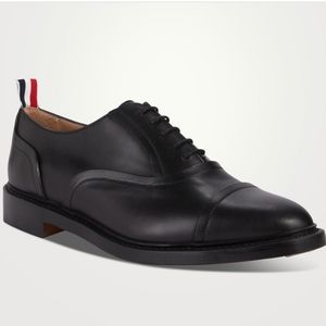 THOM BROWNE Leather Oxford Shoes With Goodyear Sole